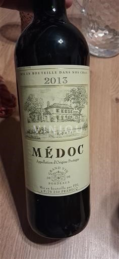 Bordeaux Médoc Grand Vin de Bordeaux 2013