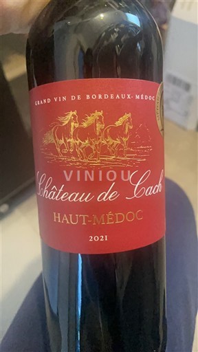 Bordéus Haut-Médoc Château Cach 2021