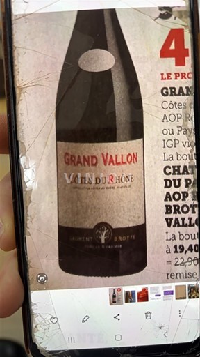 Valle del Rodano Côtes-du-Rhône Grand Vallon Senza annata