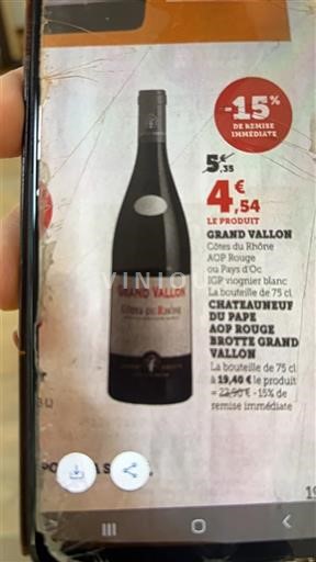 Valle del Rodano Côtes-du-Rhône Grand Vallon 2022