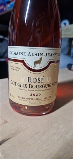 Bourgogne Bourgognebackar Domaine Alain Jeanniard 2020