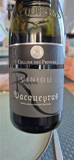 Rhône-dalen Vacqueyras Cellier des Princes Réserve 2024