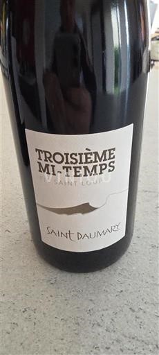 Languedoc Pic-saint-loup Saint Daumary Troisième Mi-Temps 2024