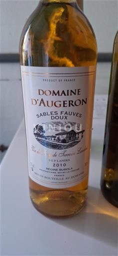 Akvitanien och Charentes Landes Domaine Augeron Sables Fauves Doux 2010
