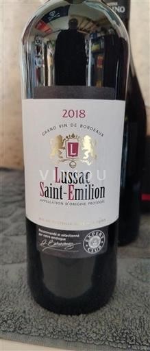 Bordeaux Lussac-saint-émilion Lussac-Saint-Émilion 2018