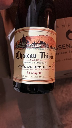Beaujolais Côte-de-Brouilly Château Thivin La Chapelle 2024