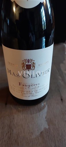 Languedoc Faugères Mas Olivier Grand Réserve 2022