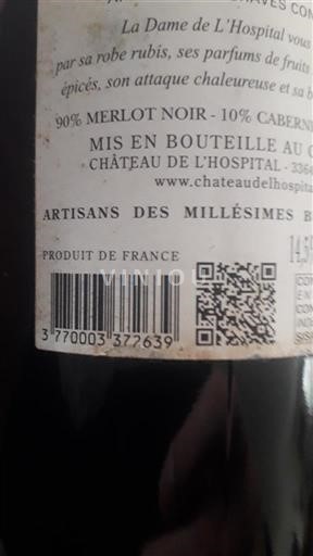 Bordeaux Graves Château L'Hospital La Dame de L'Hospital 2020