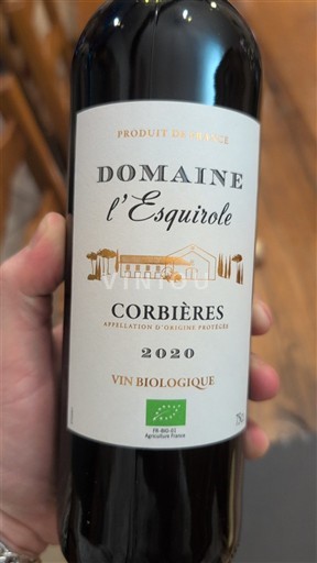 Langvedok Corbières Domaine L'Esquirole 2020
