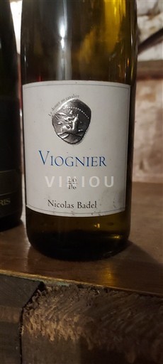 Alpes và các vùng Rhodanien Collines rhodaniennes Nicolas Badel Viognier 2016