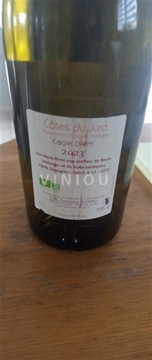 Jura Côtes-du-jura Domaine La Pinte Carpe Diem 2023