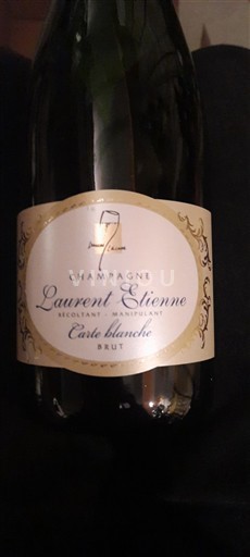 Peneča vina Blanc brut Carte Blanche Laurent Etienne 2024 Francija Šampanja Šampanjec AOC