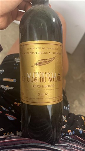 Bordeaux Côtes-de-bourg Château Le Clos du Notaire 2009