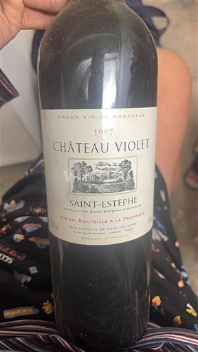 Burdeos Saint-Estèphe Château Violet 1997