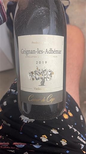 Rhône-dalen Grignan-les-Adhémar Coeur de Cep Vieilles Vignes 2019