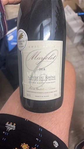 Valle del Rodano Côtes-du-Rhône Château Maylet Saint Vincent 2018