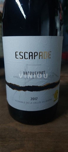 Valea Ronului Vacqueyras Escapade 2017