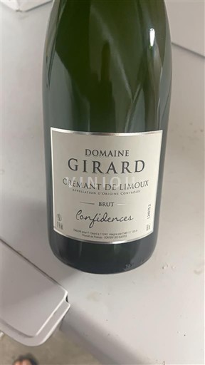 Languedoc Limoux Crémant Domaine Girard Confidences Ei vuosikertaa