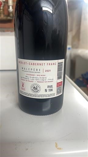 Languedoc Malepère Domaine Girard Merlot-Cabernet Franc 2021