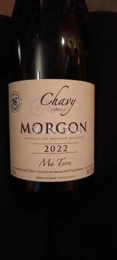 Beaujolais Morgon Chavy Cyrille Ma Terre 2022