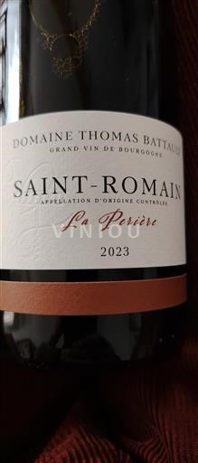 Burgund Saint-Romain Domaine Thomas Batard La Perrière 2023