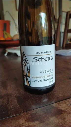 Alsace Gewurztraminer Vendanges Tardives Domaine Scherb Gewurztraminer 2023