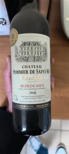 Bordeaux Château Pommier de Saint-Rô Sélection 2016