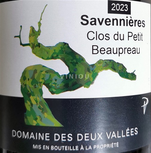 Loiretal Savennières Domaine S Deux Vallées Clos du Petit Beaupréau 2023