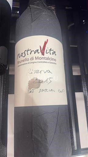 Tuscan Wines Brunello di Montalcino Nostra Vita Riserva 2015