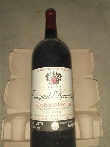 Bordeaux Saint-Émilion Grand Cru Château Tauzinat l'Hermitage N°96197 1999