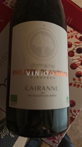Rhônen laakso Cairanne Domaine Philippe Plantevin 2019