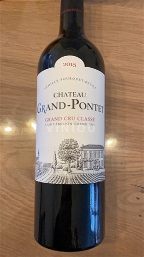 Bordeaux Saint-Émilion Grand Cru Grand Cru Classé Château Grand-Pontet 2015