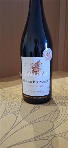 Valle del Ródano Côtes del Ródano Grand Bécassier Vieilles Vignes Réserve du Vigneron 2020