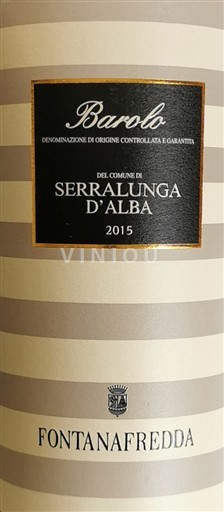 Piemonte Barolo Fontanafredda Serralunga d'Alba 2015