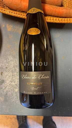 Vinos Espumosos Blanc brut Blanc de Chenin Gilles Gaudron 2022 Francia Valle del Loira Vouvray AOC