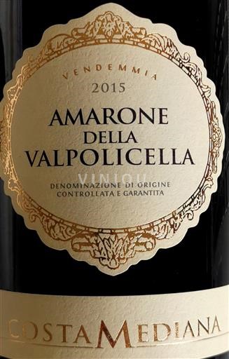 Vénétie Amarone della Valpolicella Costa Mediana 2015