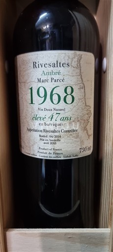 Roussillon Rivesaltes Marc Parcé Ambré 1968