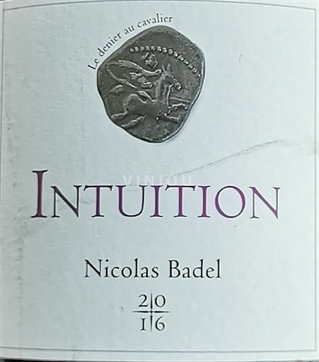Alpit ja Rhônen maat Rhodanien rinteet SCEA Les Grandes Vignes Intuition - Nicolas Badel 2016