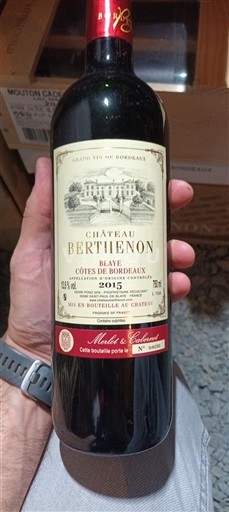Bordeaux Blaye-Côtes-de-Bordeaux Château Berthenon 2015