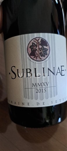 Alps and Rhone Valley Collines Rhodaniennes Domaine Seyssuel SubLinae 2015