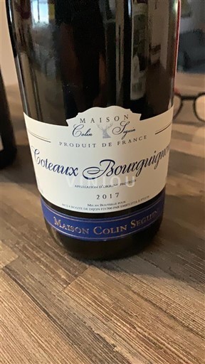 Borgonha Coteaux da Borgonha Maison Colin Seguin 2017
