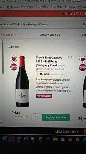 Castilia și León Bierzo Raúl Pérez (Bodegas y Viñedos) Ultreia Saint-Jacques 2022