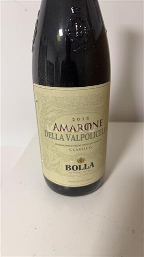 Vêneto Amarone della Valpolicella Bolla Classico 2016