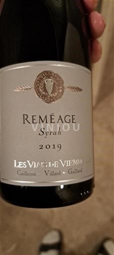 Alpes và các vùng Rhodanien Collines rhodaniennes Les Vins de Vienne Reméage Syrah 2019