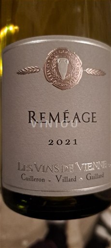 Rượu vang Rouge sec Reméage Les Vins de Vienne 2021 Pháp Alpes và các vùng Rhodanien Collines rhodaniennes IGP