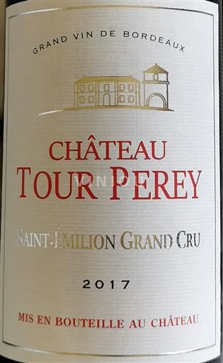Bordeaux Saint-Émilion Grand Cru Château Tour Perey 2017