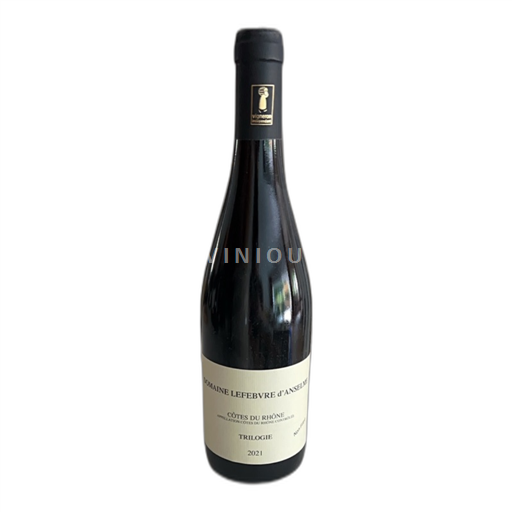 Vin Rouge sec Trilogie Domaine Lefebvre Anselme 2021 France Vallée du Rhône Côtes-du-rhône AOC