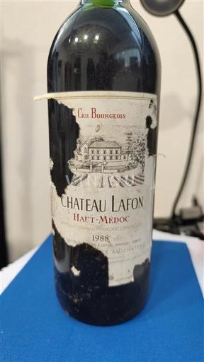Bordeaux Haut-Médoc Cru Bourgeois Château Lafon 1988