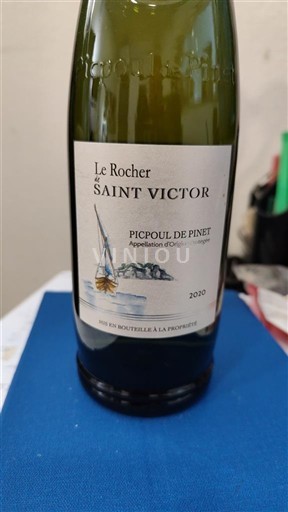 Vine Blanc sec Le Rocher de Saint Victor 2020 Frankrig Languedoc Picpoul-de-Pinet AOC