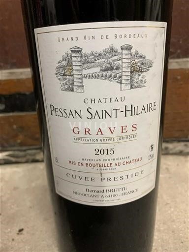 Burdeos Graves Château Pessan Saint-Hilaire Prestige 2015
